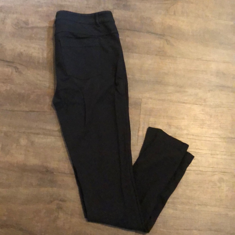 Athleta Skinny Ponte Black Pants; Sz 10
